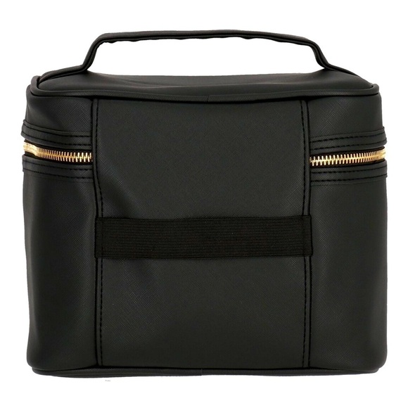 Roberto Cavalli New Black vanity bag 
Printed Logo Cosmetic Case good for travel - Picture 2 of 4